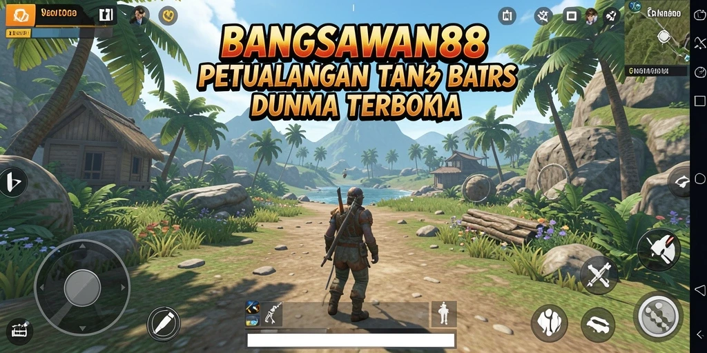 Tangkapan layar menampilkan petualangan seru di dunia terbuka BANGSAWAN88.