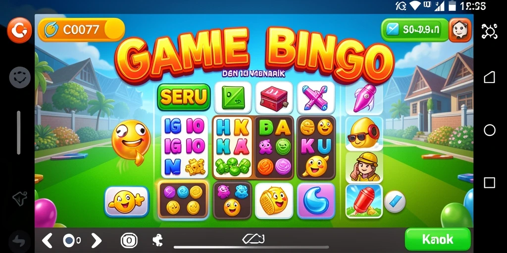 Tampilan gameplay Bingo yang seru dan interaktif.