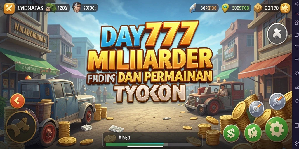 Screenshot utama DAY777 menampilkan gameplay Tycoon yang seru.