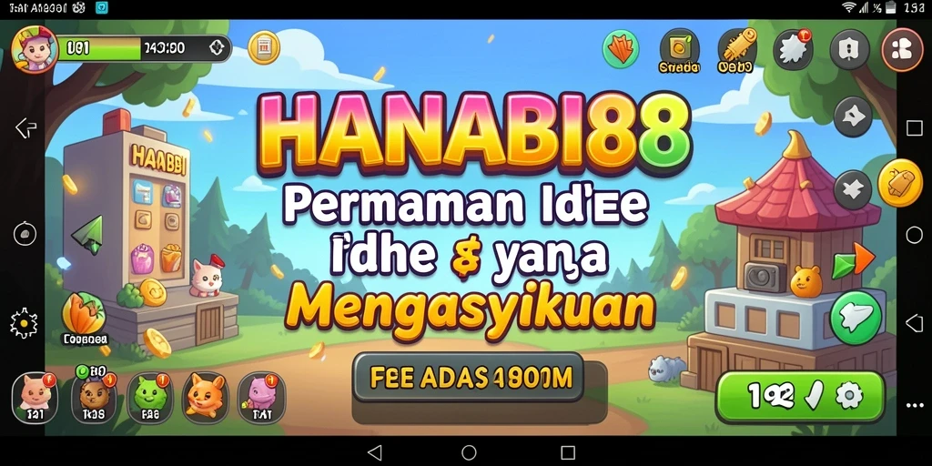 Tangkapan layar utama HANABI88 menampilkan gameplay idle yang menarik.