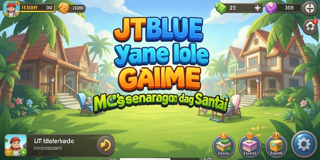 Screenshot utama JTBLUE menampilkan gameplay Idle yang menarik.