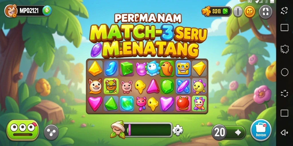 Tampilan menarik dari gameplay MPO2121 yang penuh warna.