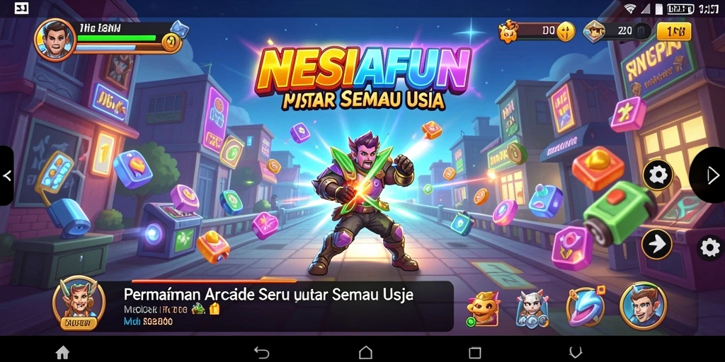 Gameplay NESIAFUN yang seru dan menarik untuk dimainkan.