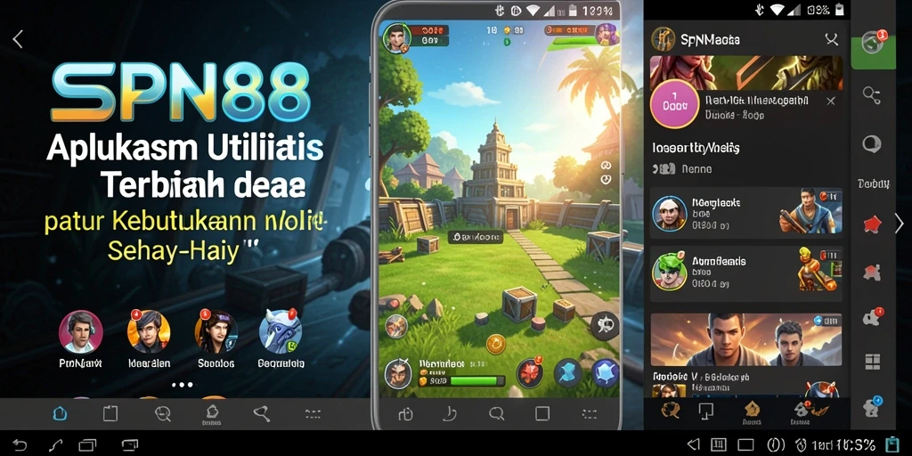 Screenshot SPN88 dengan antarmuka yang memudahkan navigasi utilitas.