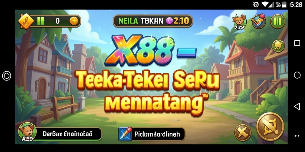 Screenshot utama menunjukkan gameplay seru dari X88 yang penuh tantangan.