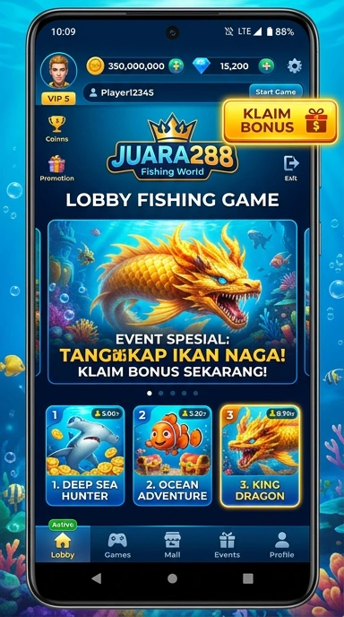 Tampilan antarmuka juara288 yang user-friendly.